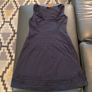 Tory Burch Cotton Sheath Dress - Navy Size 12